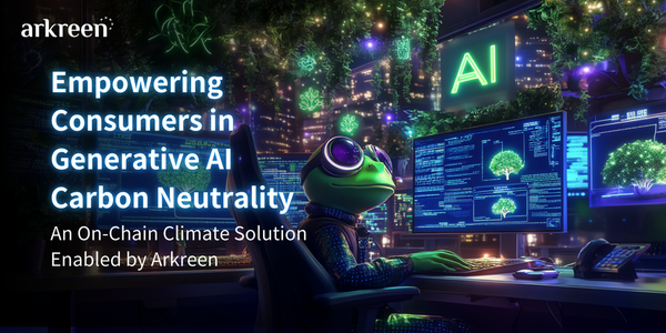 Empowering Consumers in Generative AI Carbon Neutrality: An On-Chain Climate Solution Enabled by Arkreen